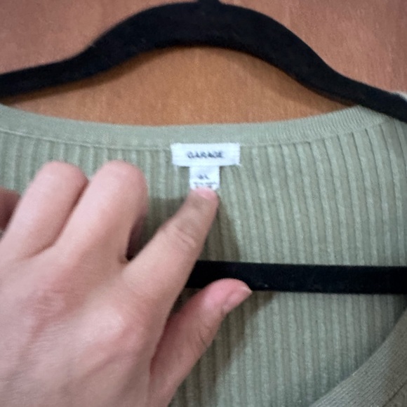 Two-Tone garage  Ribbed Cardigan - Picture 3 of 4